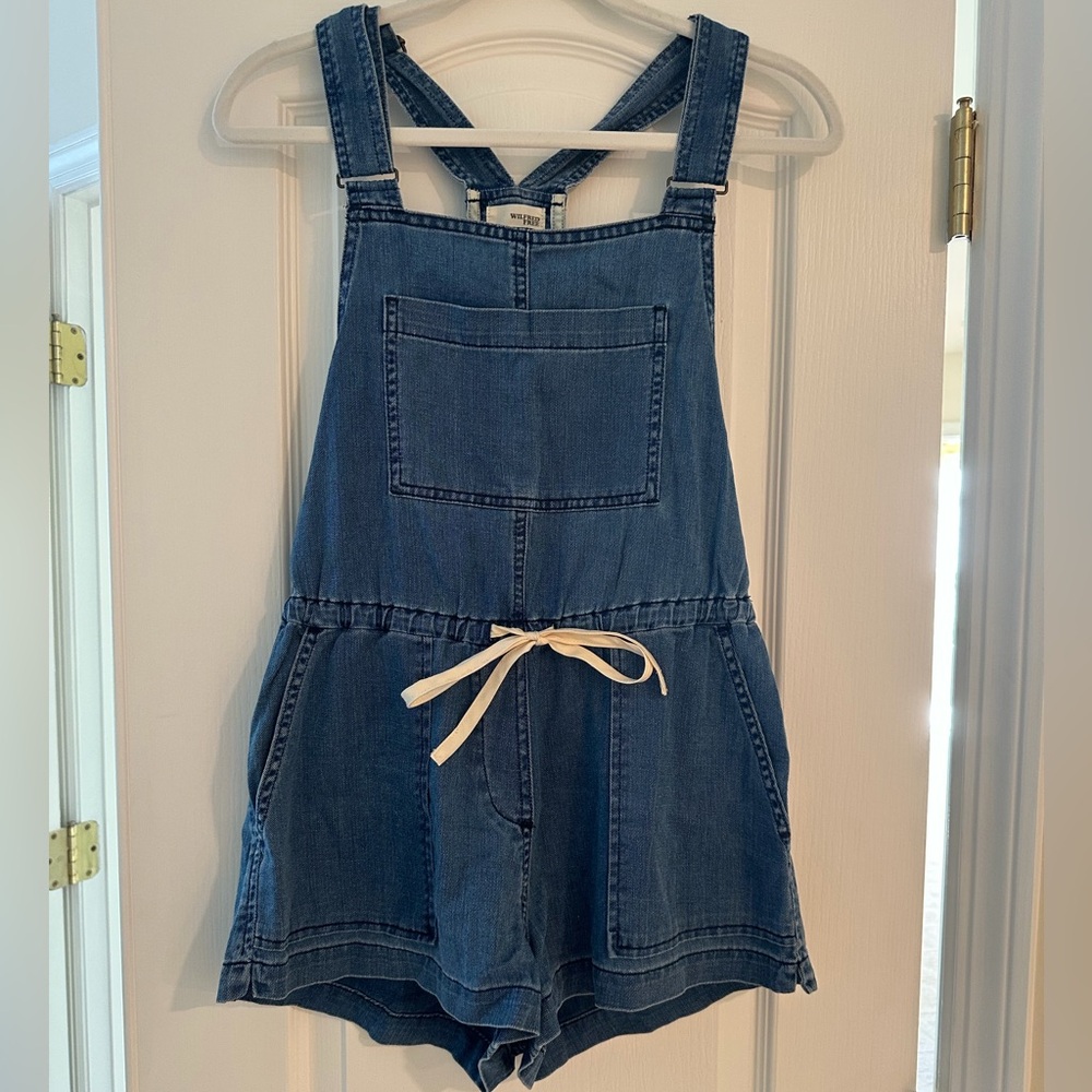 Wilfred Free Cotton Denim Romper